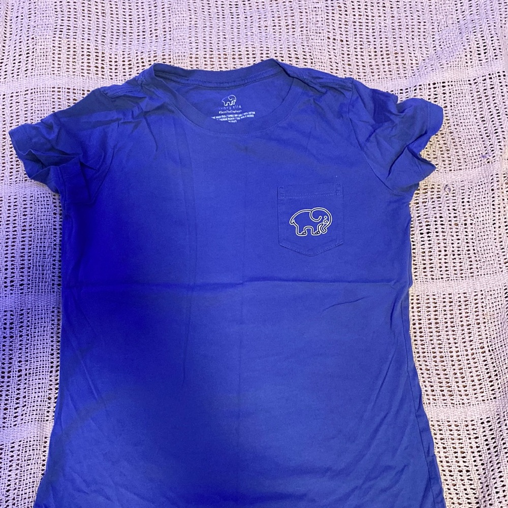 blue, ivory ella, t-shirt